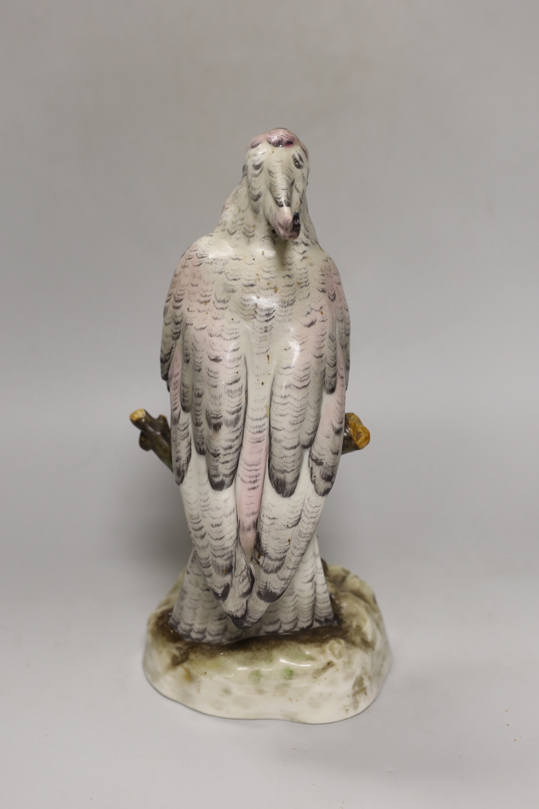 A Dresden porcelain cockatoo, 28cm